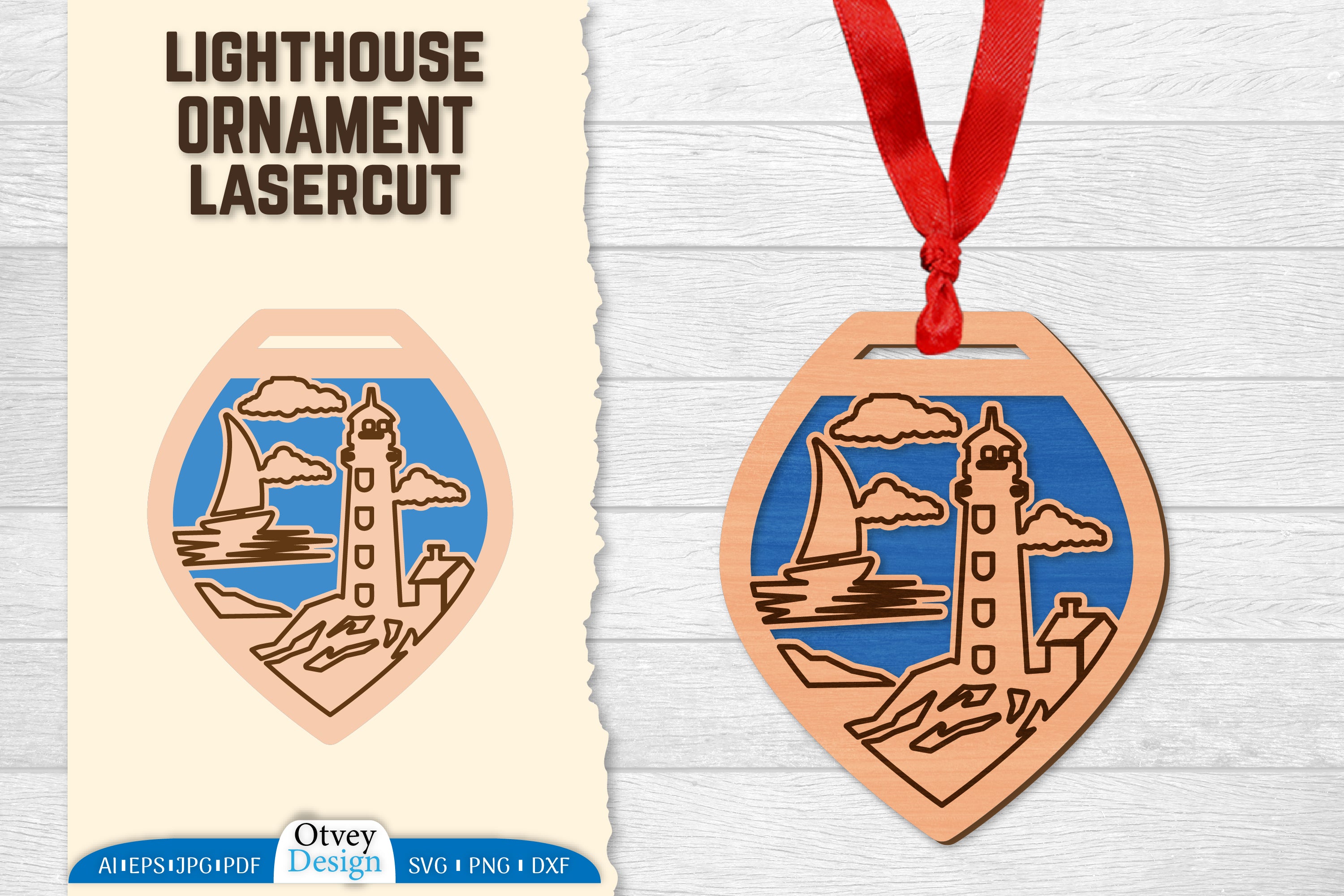 Lighthouse Lasercut Ornament SVG Bundle 85 - CraftNest - Digital Crafting and Art