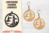 Lighthouse Earring Lasercut SVG Bundle