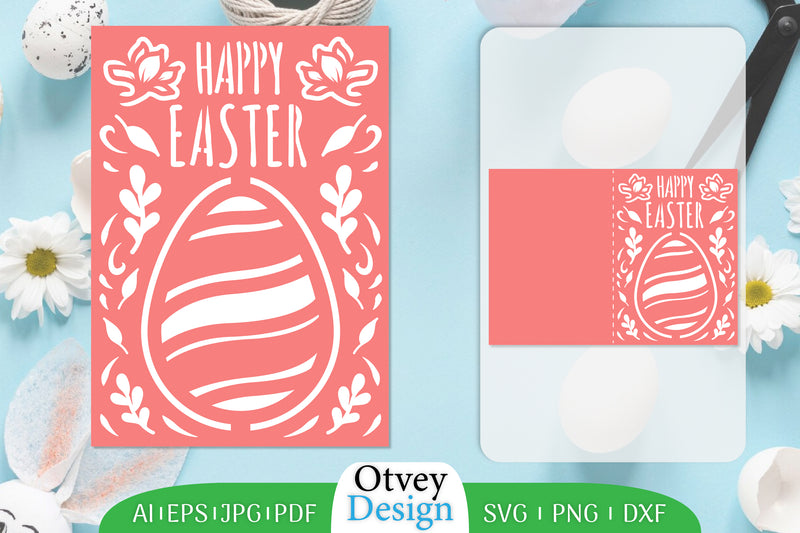 Happy Easter Greeting Card SVG Bundle 11 - CraftNest - Digital Crafting and Art