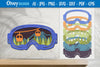 Mountain Scene Goggles Layered Lasercut SVG Bundle