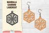 Earring Mandala Lasercut SVG Bundle