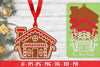 Ornament Gingerbread House Laser Cut SVG Bundle