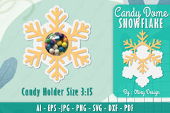 Snowflake Candy Dome SVG Bundle 15 - CraftNest - Digital Crafting and Art