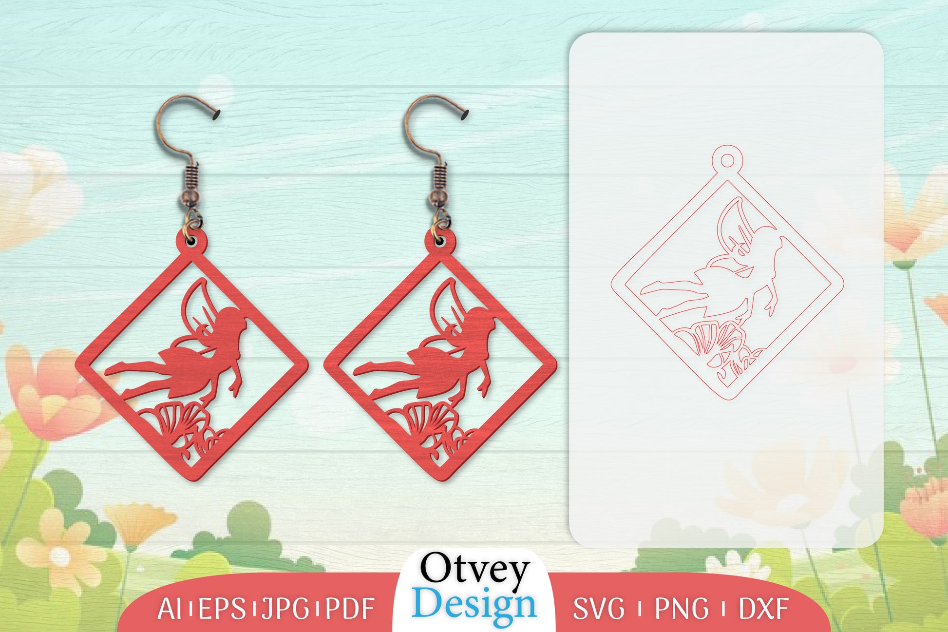 Fairy Earring Lasercut SVG Bundle 24 - CraftNest - Digital Crafting and Art