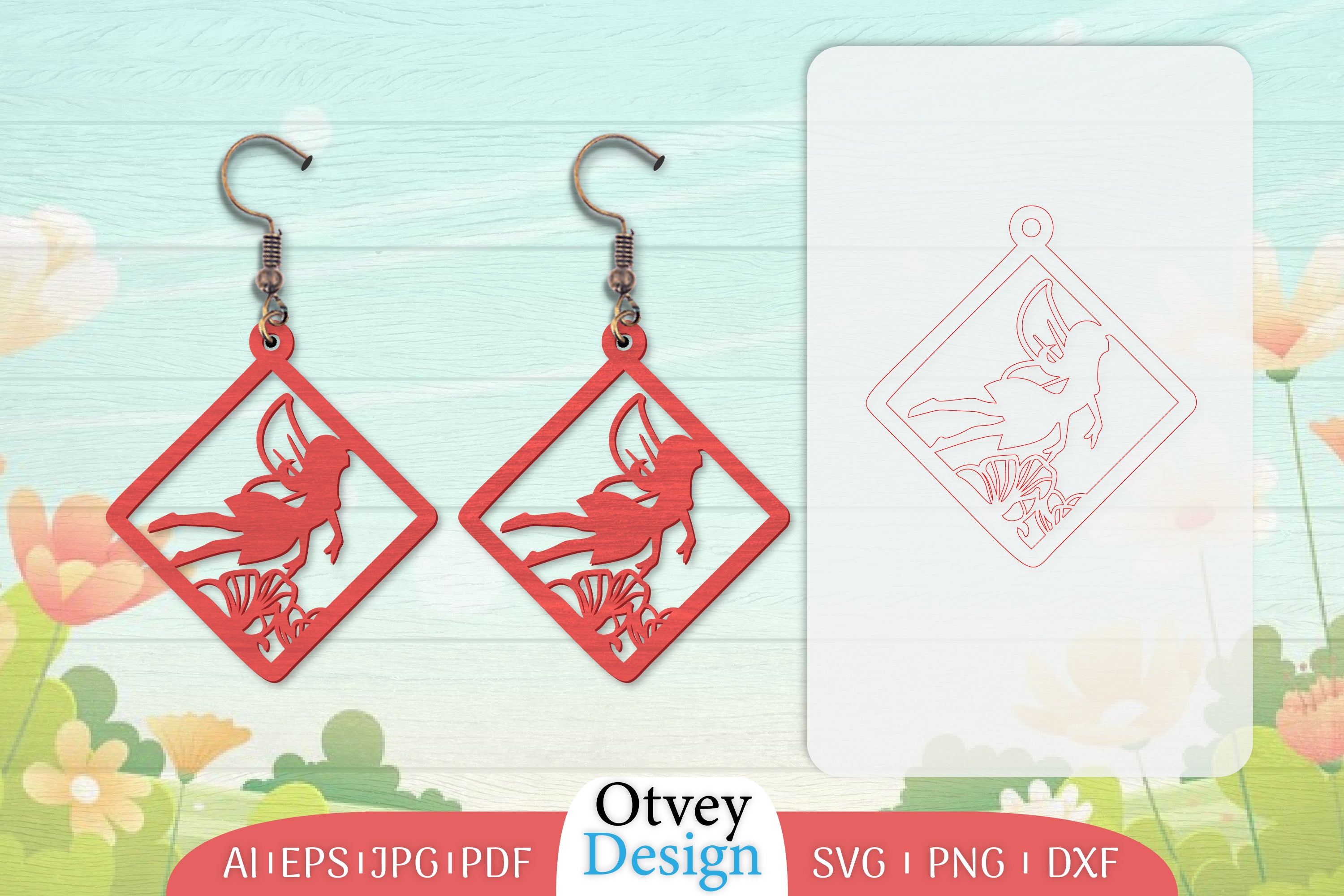 Fairy Earring Lasercut SVG Bundle 24 - CraftNest - Digital Crafting and Art