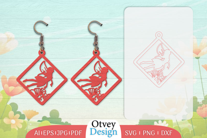Fairy Earring Lasercut SVG Bundle 24 - CraftNest - Digital Crafting and Art