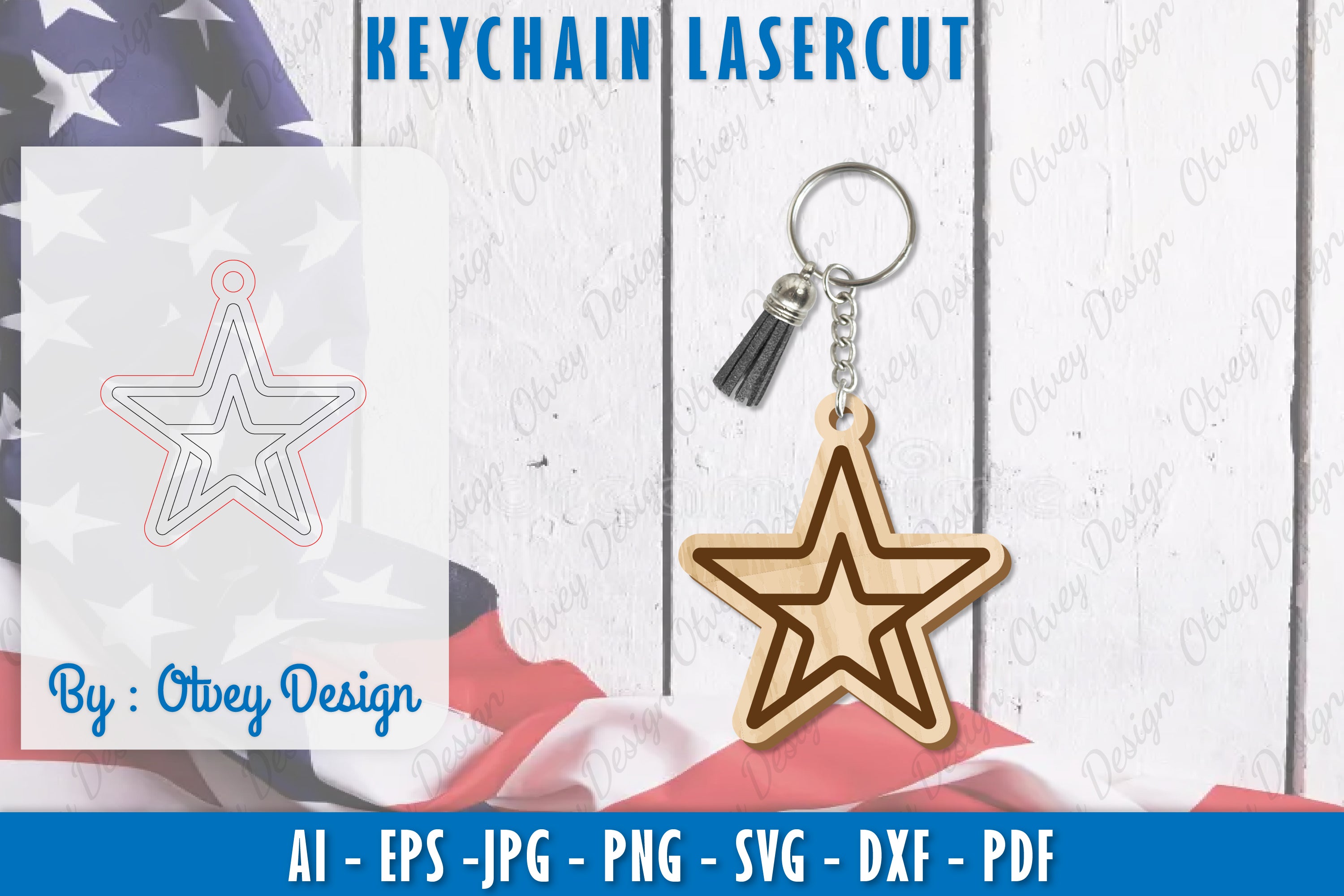 4th of July Keychain SVG Bundle 20 - CraftNest - Digital Crafting and Art
