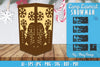 Snowman Lamp Lasercut SVG Bundle