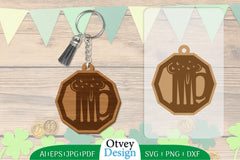 St Patrick's Day Keychain Lasercut SVG Bundle 53 - CraftNest - Digital Crafting and Art