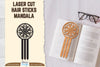Laser Cut Mandala Hair Sticks SVG Bundle