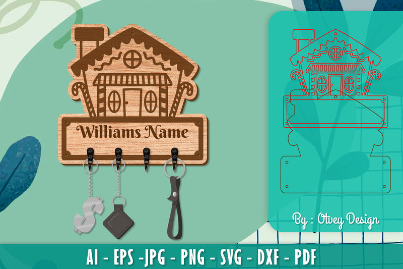 Christmas Family Keychain Home Key Holder SVG Bundle 11 - CraftNest - Digital Crafting and Art