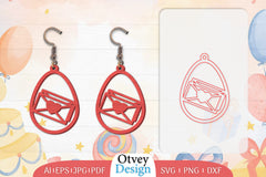 Birthday Earrings Lasercut SVG Bundle 19 - CraftNest - Digital Crafting and Art