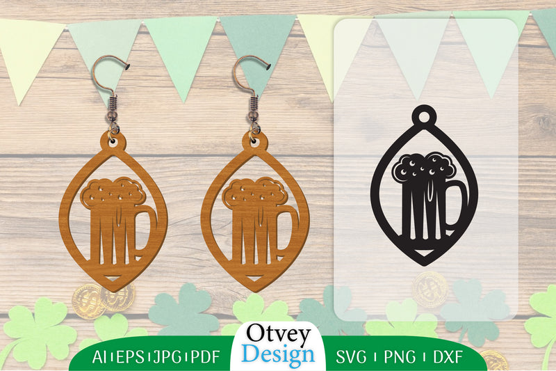 St Patrick's Day Earring Lasercut SVG Bundle 56 - CraftNest - Digital Crafting and Art