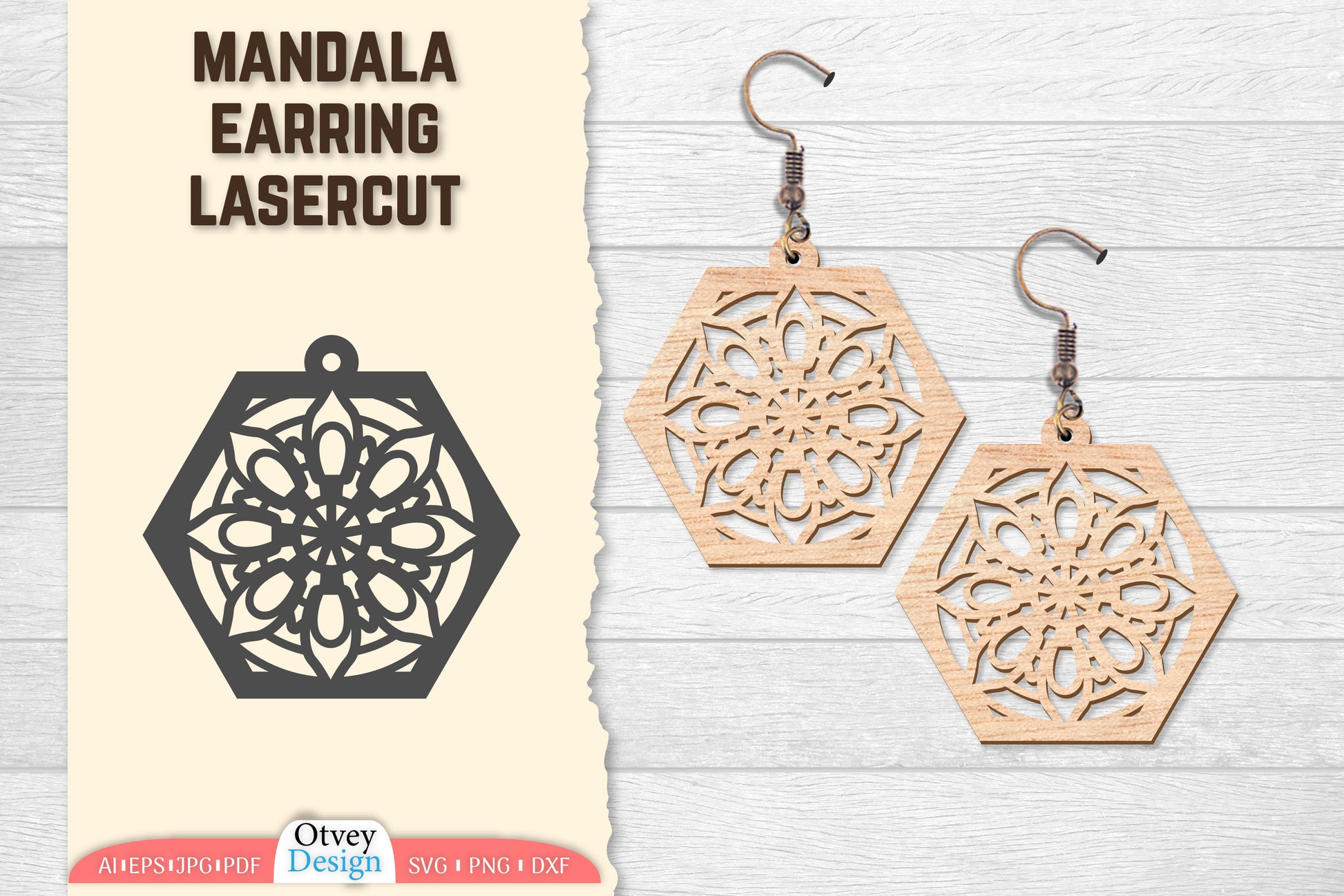 Earring Mandala Lasercut SVG Bundle 47 - CraftNest - Digital Crafting and Art