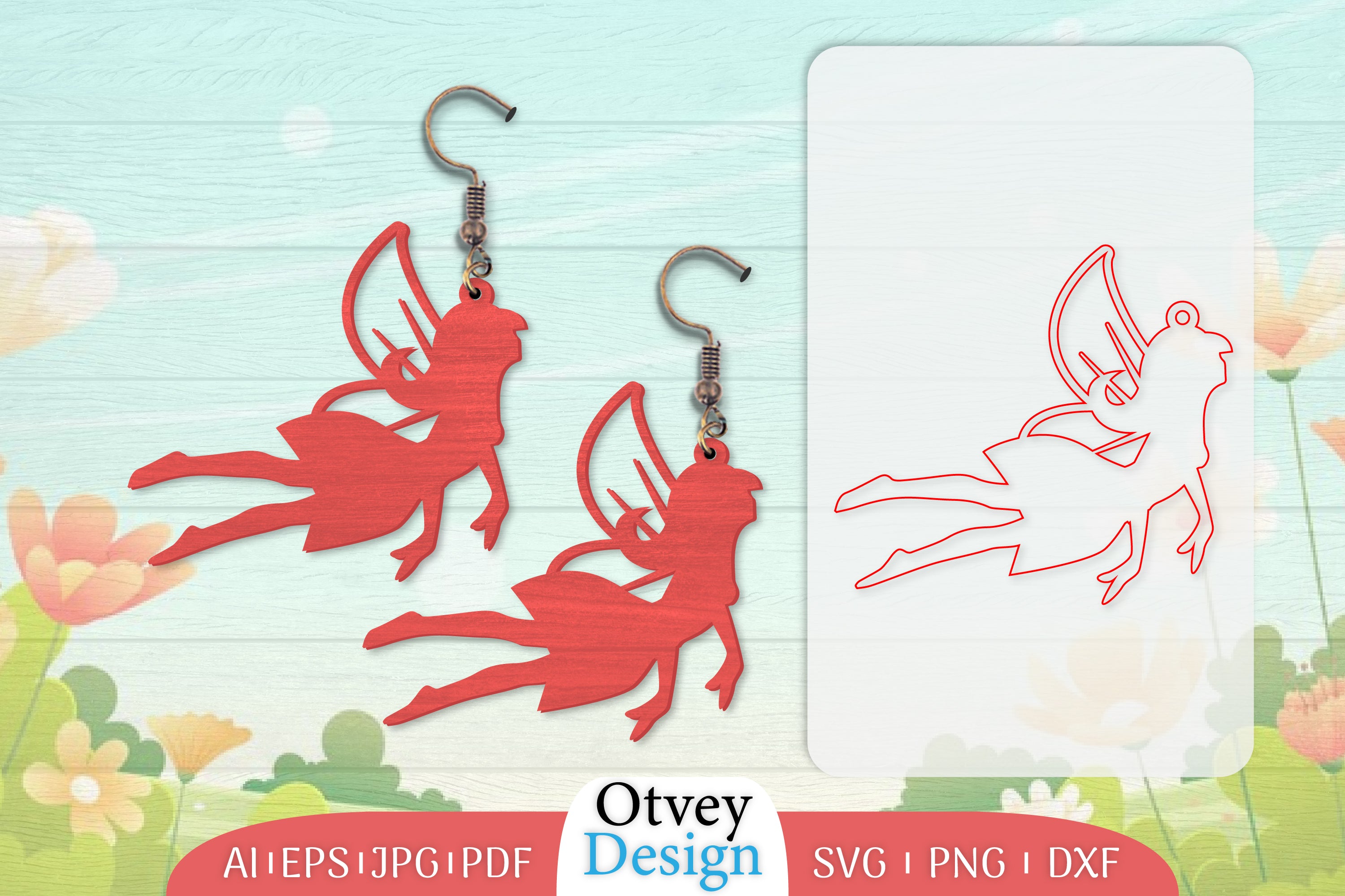 Fairy Earring Lasercut SVG Bundle 8 - CraftNest - Digital Crafting and Art