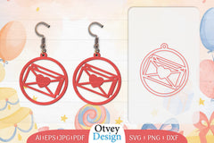 Birthday Earrings Lasercut SVG Bundle 8 - CraftNest - Digital Crafting and Art