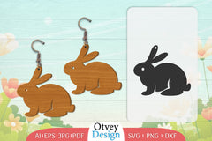 Earring Rabbit Lasercut SVG Bundle 8 - CraftNest - Digital Crafting and Art
