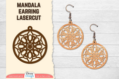 Earring Mandala Lasercut SVG Bundle 8 - CraftNest - Digital Crafting and Art