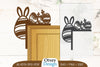 Door Corner Happy Easter Egg Lasercut SVG Bundle