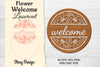 Flower Welcome Lasercut SVG Bundle