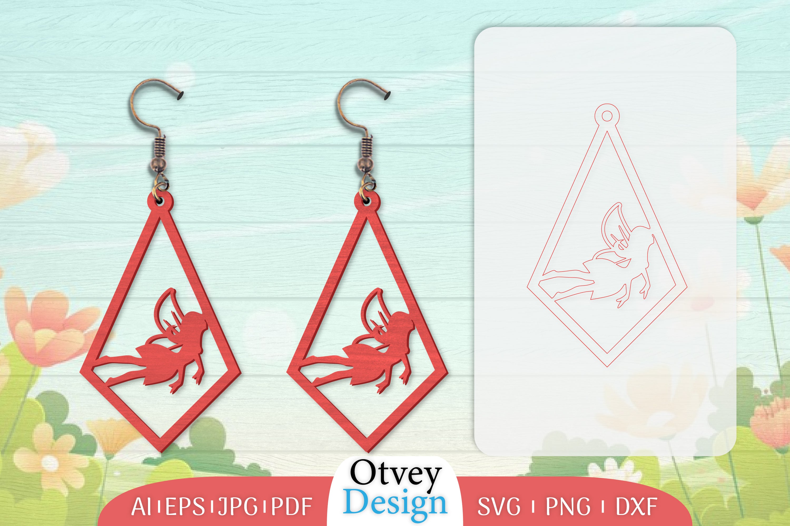Fairy Earring Lasercut SVG Bundle 32 - CraftNest - Digital Crafting and Art