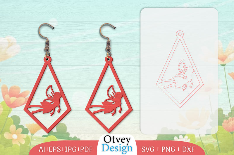 Fairy Earring Lasercut SVG Bundle 32 - CraftNest - Digital Crafting and Art