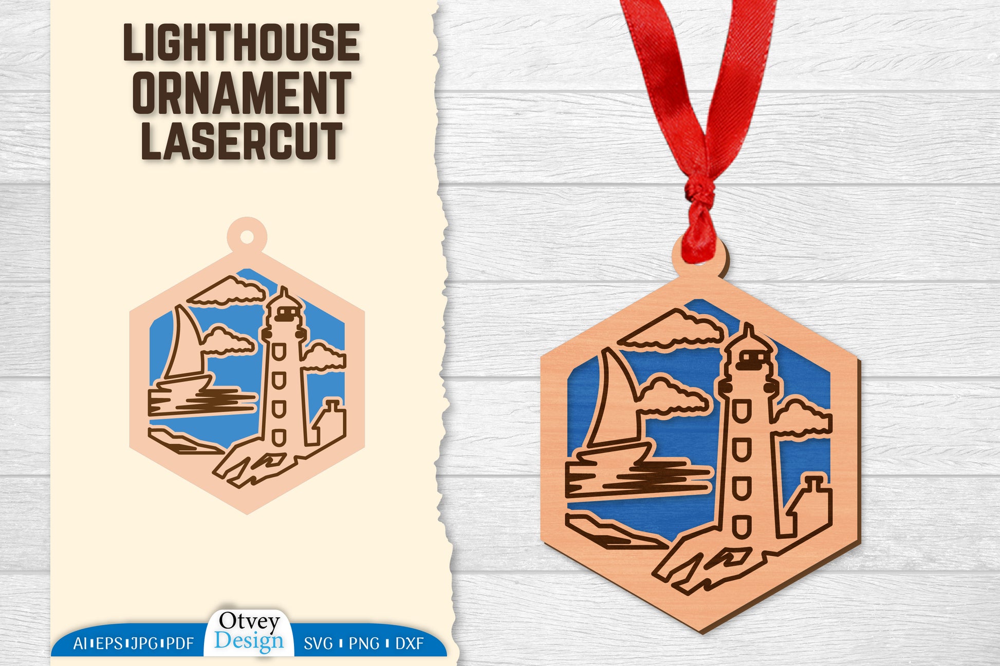 Lighthouse Lasercut Ornament SVG Bundle 63 - CraftNest - Digital Crafting and Art