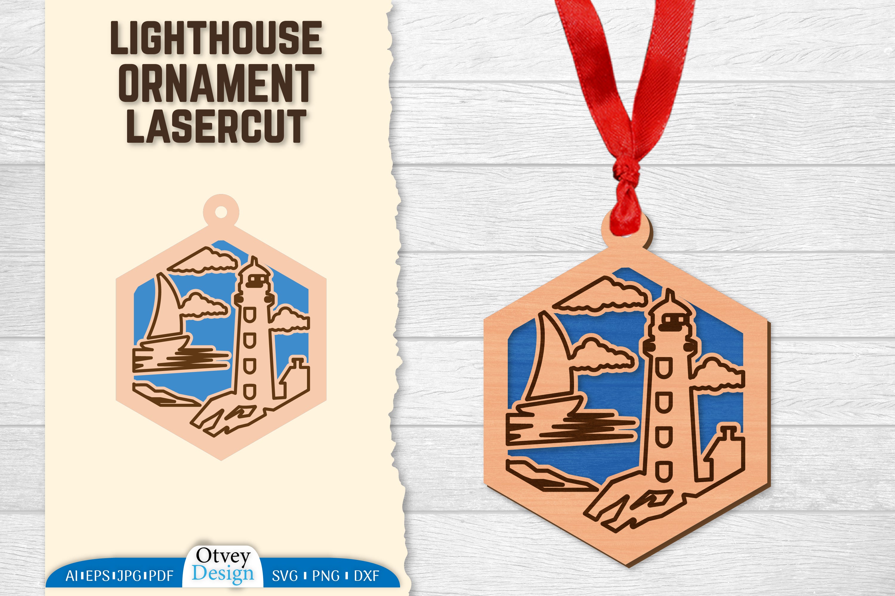 Lighthouse Lasercut Ornament SVG Bundle 63 - CraftNest - Digital Crafting and Art