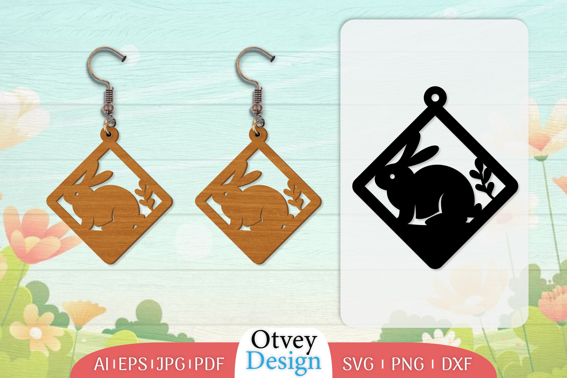 Earring Rabbit Lasercut SVG Bundle 26 - CraftNest - Digital Crafting and Art