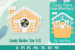 Gingerbread House Candy Holder SVG Bundle 11 - CraftNest - Digital Crafting and Art