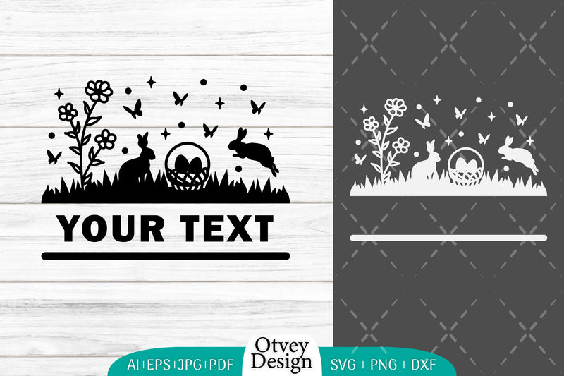 Easter Bunny Garden Scene SVG Bundle 15 - CraftNest - Digital Crafting and Art