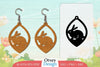 Earring Rabbit Lasercut SVG Bundle