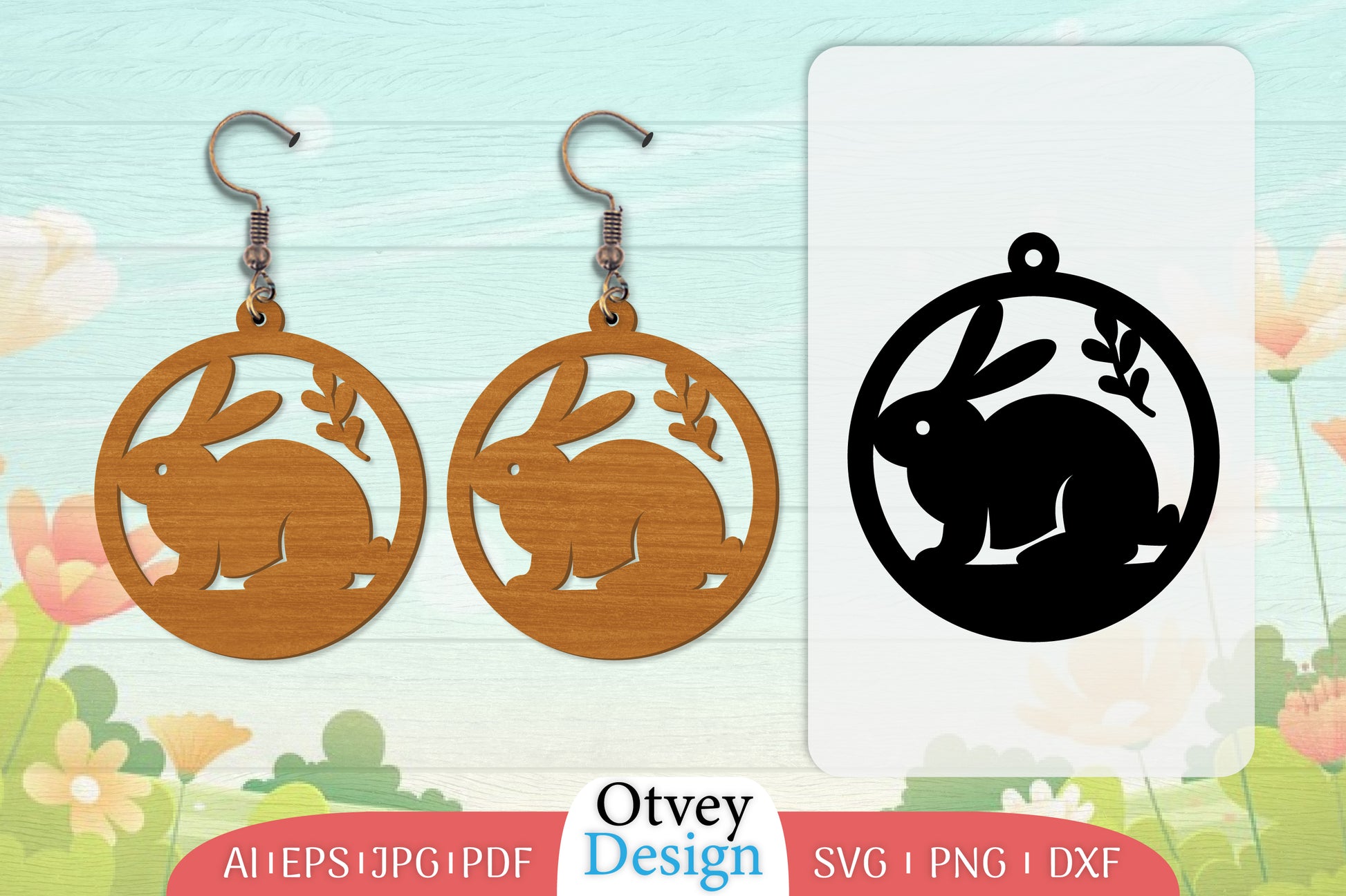 Earring Rabbit Lasercut SVG Bundle 35 - CraftNest - Digital Crafting and Art