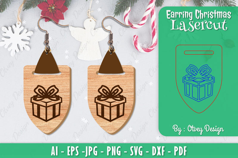 Christmas Earrings SVG Bundle 166 - CraftNest - Digital Crafting and Art
