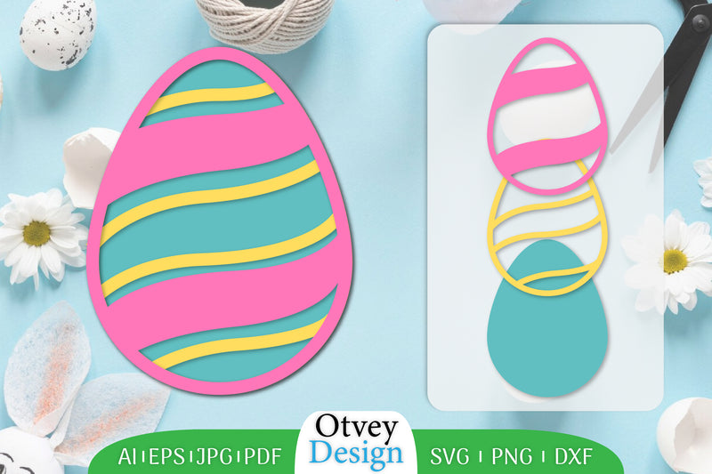 Easter Eggs SVG Bundle 4 - CraftNest - Digital Crafting and Art