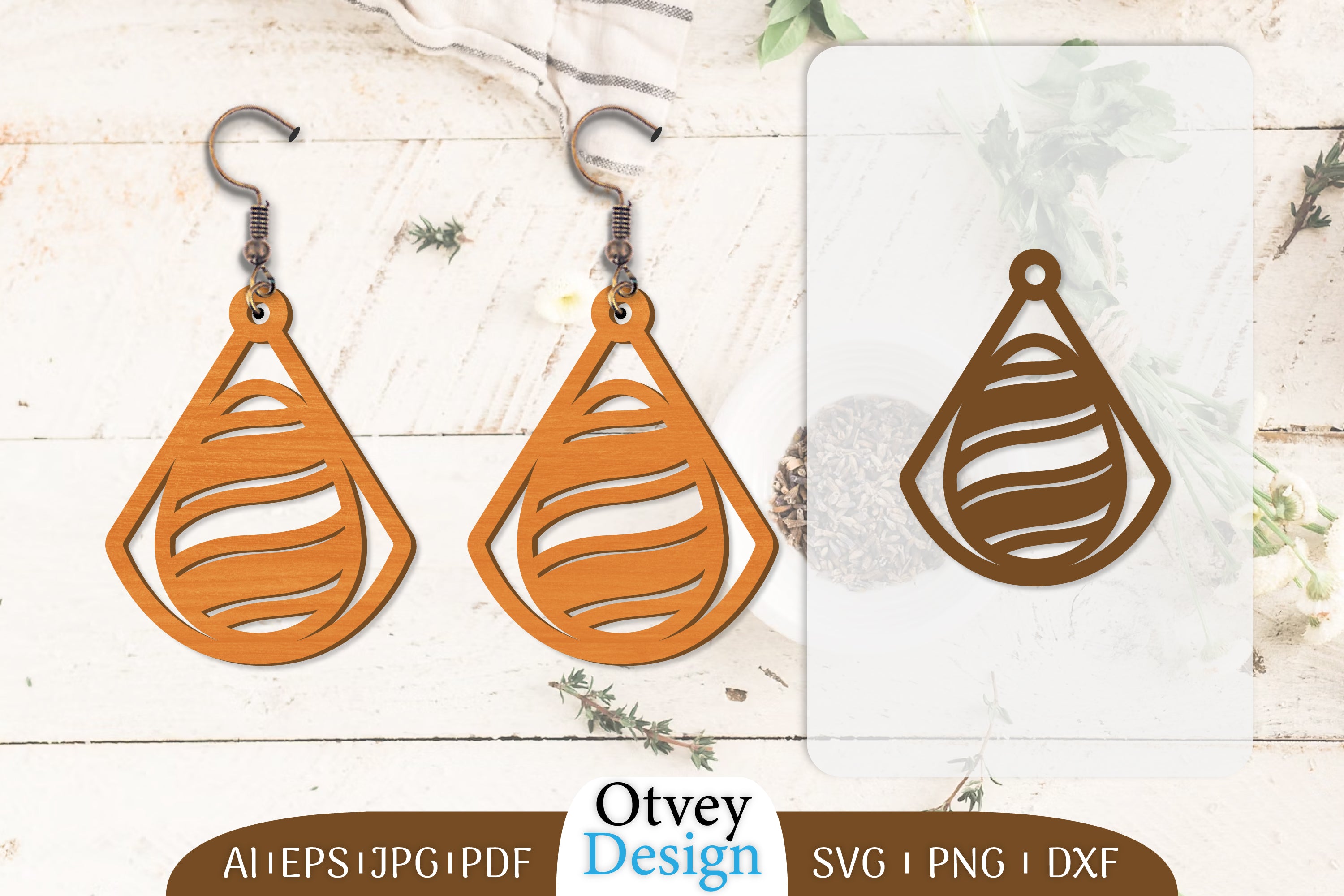 Happy Easter Egg Earring Lasercut SVG Bundle 47 - CraftNest - Digital Crafting and Art