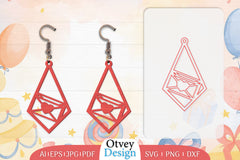 Birthday Earrings Lasercut SVG Bundle 15 - CraftNest - Digital Crafting and Art