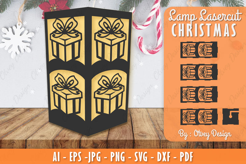 Christmas Lamp Lasercut SVG Bundle 29 - CraftNest - Digital Crafting and Art