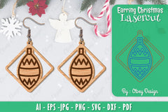 Christmas Earrings SVG Bundle 17 - CraftNest - Digital Crafting and Art