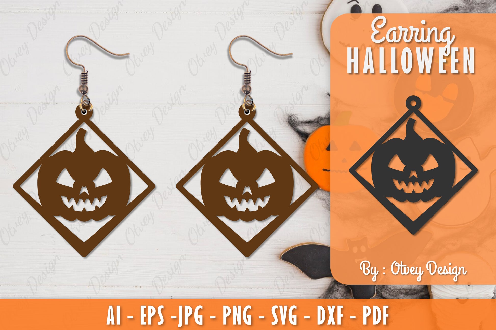 Earring Halloween Lasercut SVG Bundle 232 - CraftNest - Digital Crafting and Art