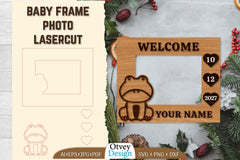 Baby Newborn Photo Frame SVG Bundle 8 - CraftNest - Digital Crafting and Art