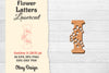 Flower Letters Laser Cut SVG Bundle