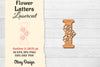 Flower Letters Laser Cut SVG Bundle