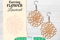Earring Flower Lasercut SVG Bundle 9 - CraftNest - Digital Crafting and Art