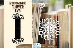 Cutout Flower Bookmark SVG Bundle 9 - CraftNest - Digital Crafting and Art