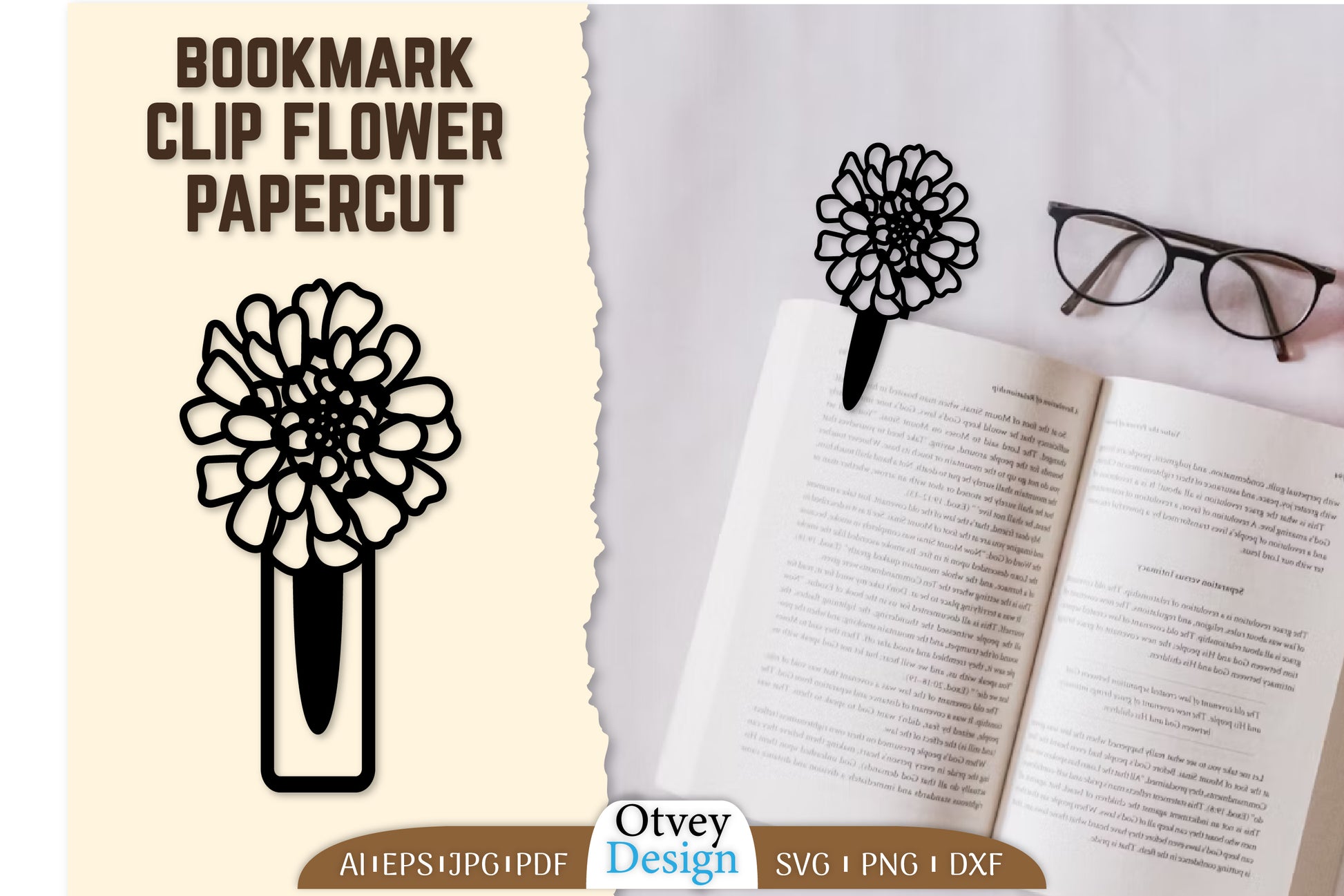Clip Bookmark Flower SVG Bundle 9 - CraftNest - Digital Crafting and Art