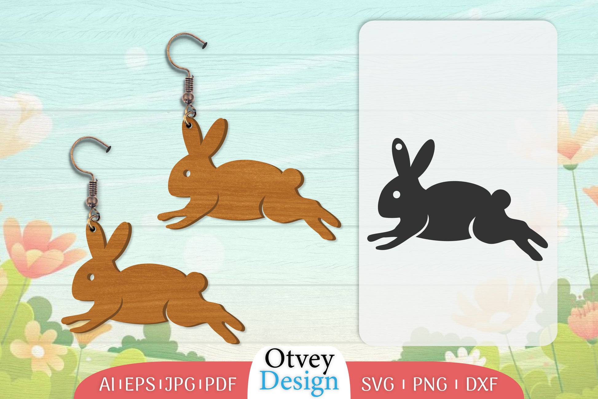 Earring Rabbit Lasercut SVG Bundle 9 - CraftNest - Digital Crafting and Art