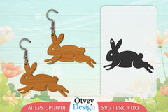 Earring Rabbit Lasercut SVG Bundle 9 - CraftNest - Digital Crafting and Art