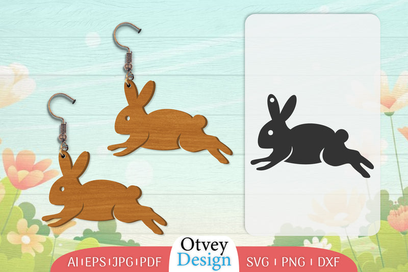 Earring Rabbit Lasercut SVG Bundle 9 - CraftNest - Digital Crafting and Art