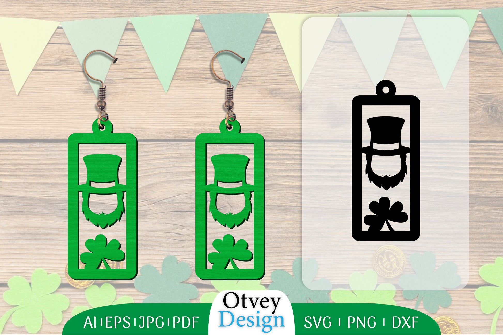 St Patrick's Day Earring Lasercut SVG Bundle 88 - CraftNest - Digital Crafting and Art